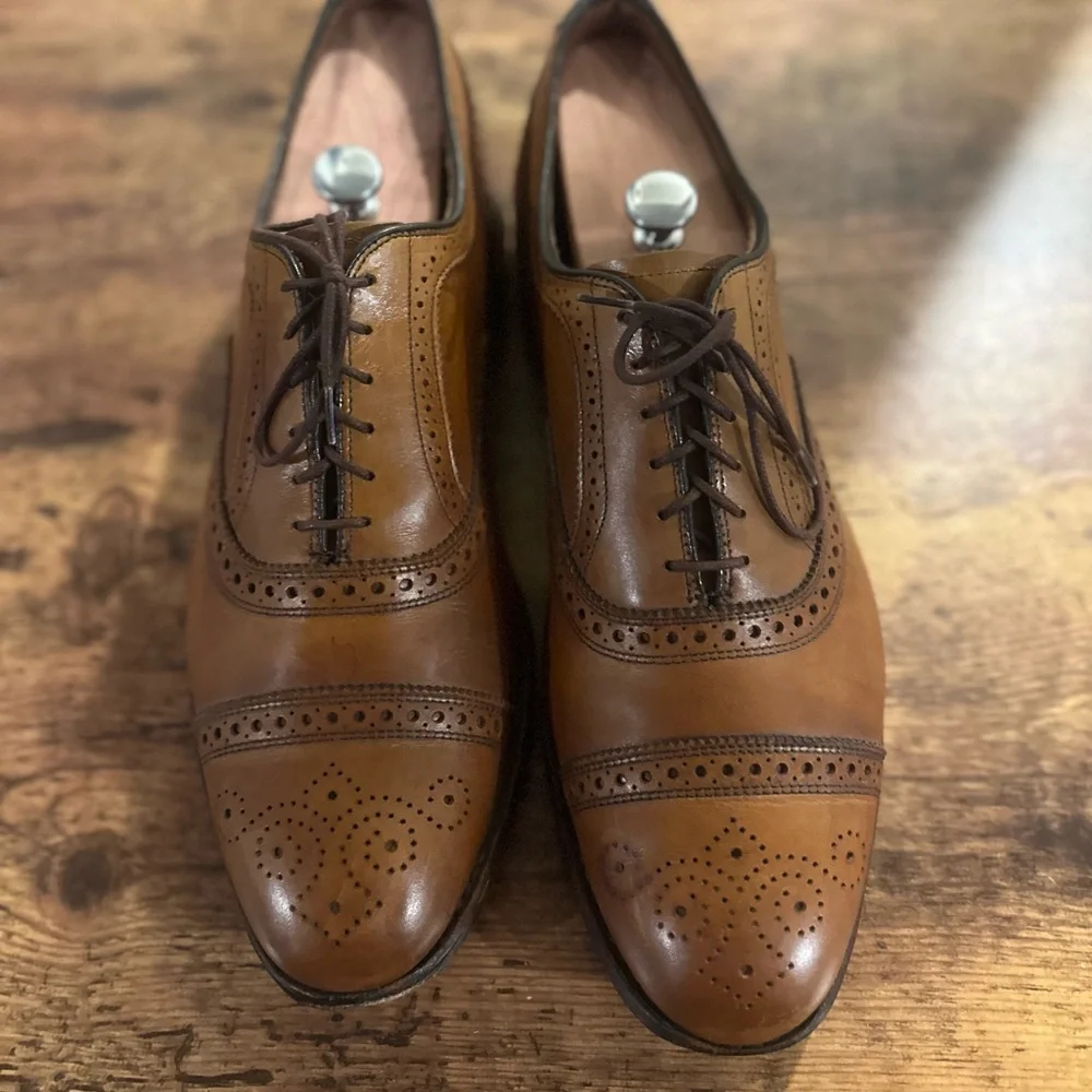 Allen Edmonds Two-Tone Brown Brogue Oxfords